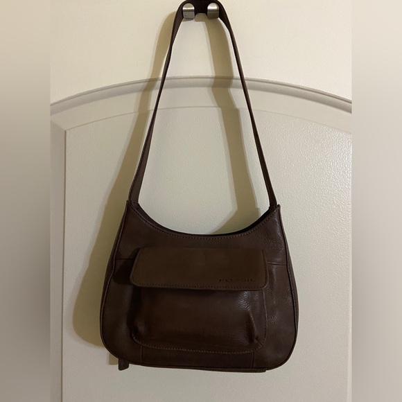 Fossil Handbags - Fossil Retro 90’s Chocolate Brown Leather Shoulder Purse/Bag Great Condition!
